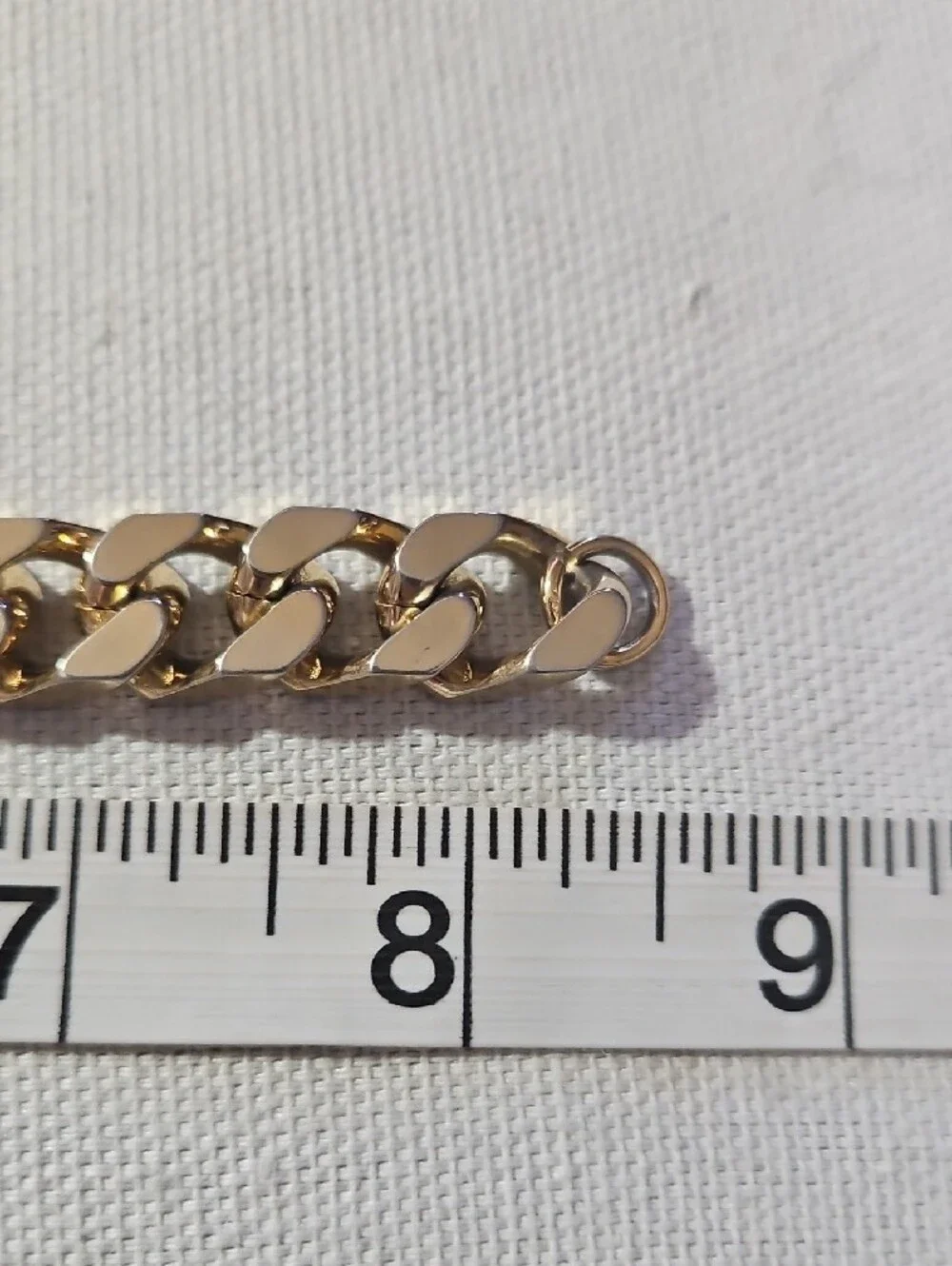 Chunky Gold Curb Chain Bracelet Men Or Women 8.5